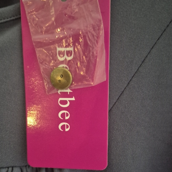 Women's Charcoal Button-Detail Blouse - Picture 4 of 12